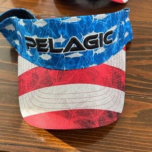 Pelagic Red, White, and Blue Visor